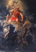 unknow artist Thursday battle with jattarna Spain oil painting reproduction